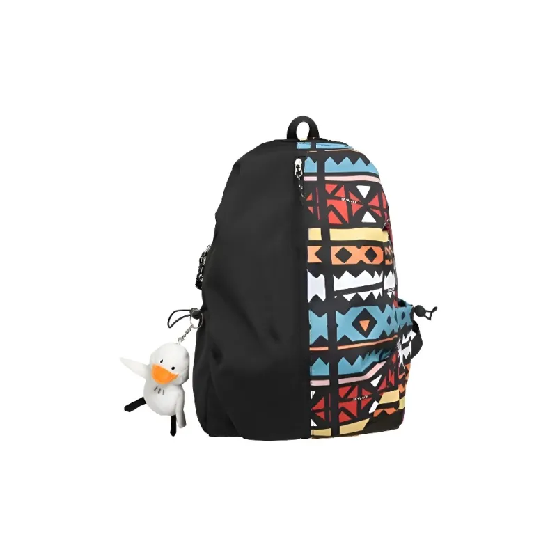 DJ.SPIRIT Nylon Backpack Regular Unisex Multicolor-6