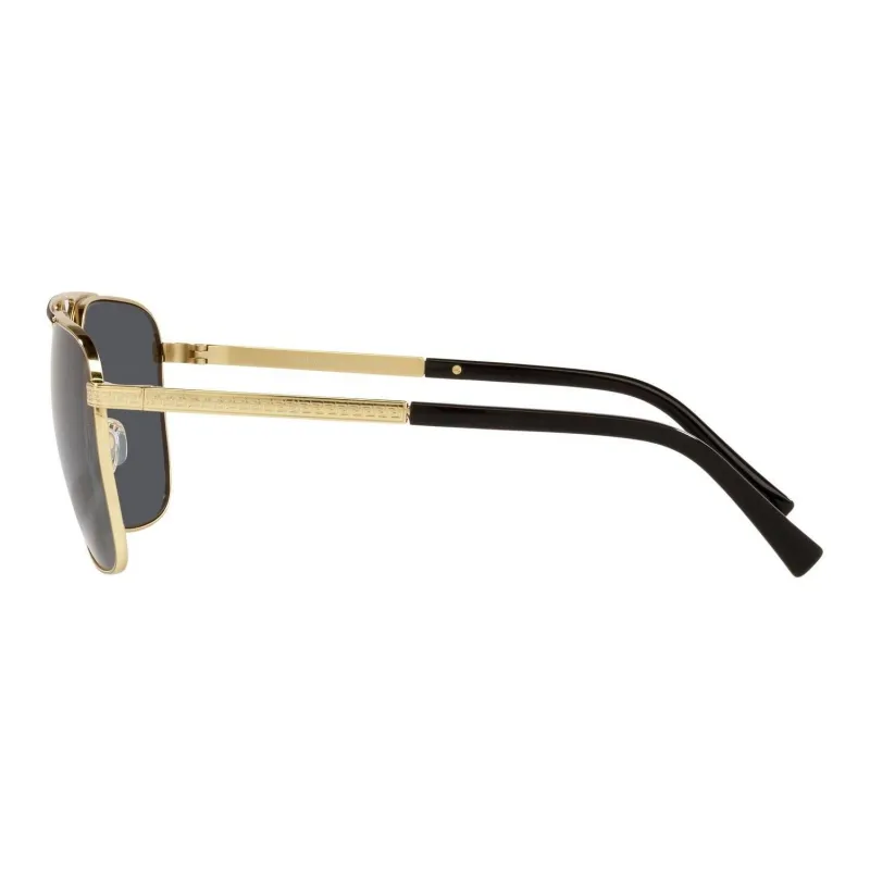 VERSACE Metal Aviator Sunglasses Men's Gold-2