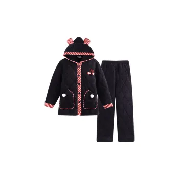 Wabi Town Pajama Set Women's Black