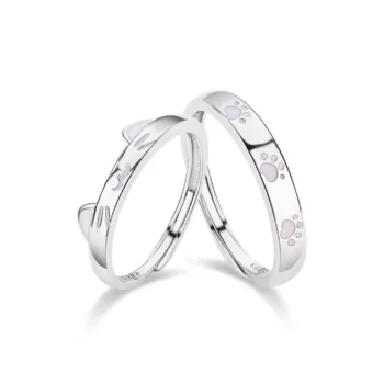 YINGNIXINDONG 999 Fine Silver Rings Unisex