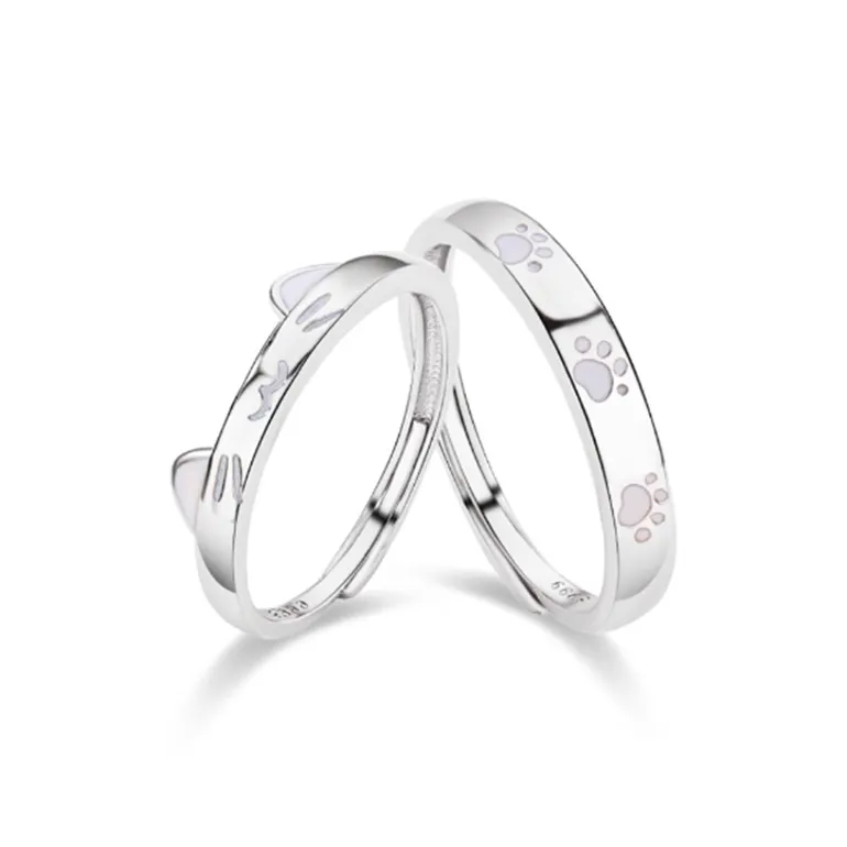 YINGNIXINDONG 999 Fine Silver Rings Unisex-0