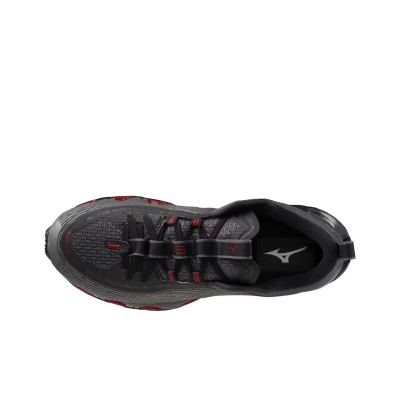 Mizuno Wave Prophecy 13 Dark Grey Red-2