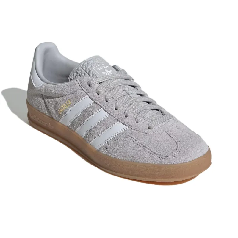 Adidas Originals Gazelle Indoor Grey Cloud White Gold Metallic-2