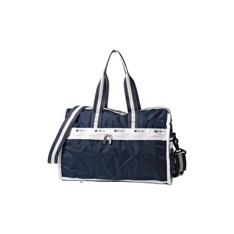 LeSportsac Nylon Boston Bag Portable Crossbody Bag Shoulder Bag Medium Size Women's Marine Blue-0