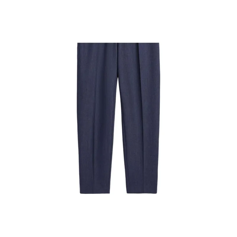 MaxMara Studio Casual Pants Women's Navy Blue-5