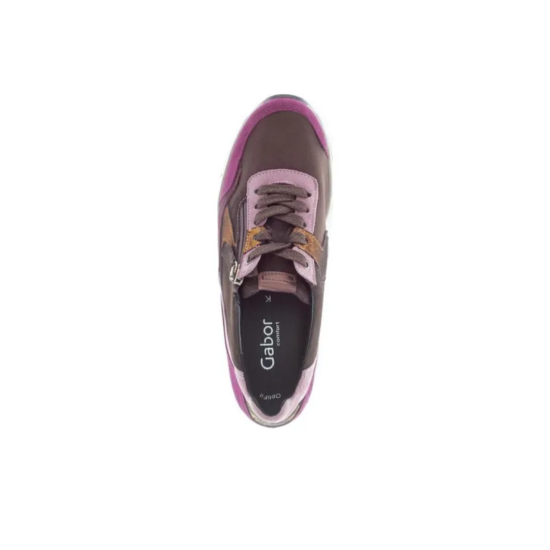 Gabor Comfort Low-Top Casual Shoes Women's Purple Umber-3