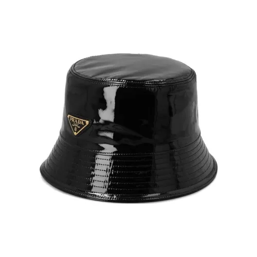 prada Schwarz Lambskin Bucket gabardine Women's Black