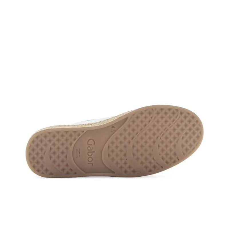 Gabor Fashion Low Top Skateboard Shoes Women's White-5