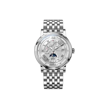 BORMAN Automatic Mechanical Movement Stainless Steel Watchband Watch Men's Watches White Dial