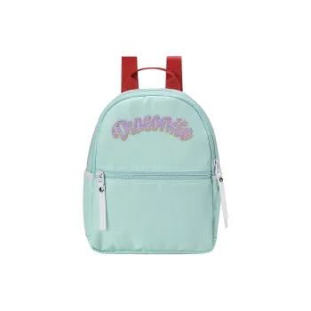 DRACONITE Polyester Student Backpack Mini Unisex White/Mint Green