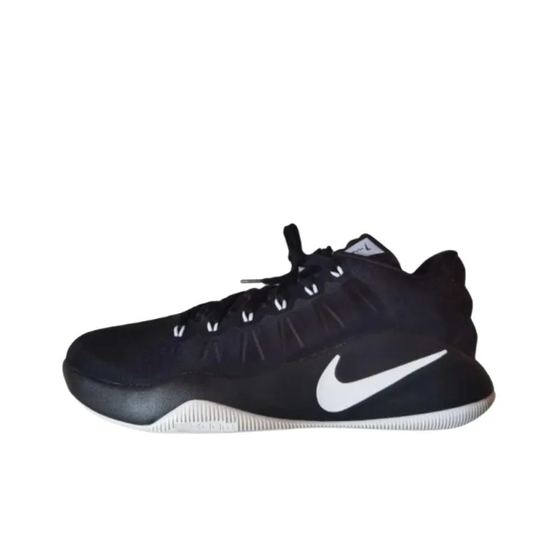 Nike Hyperdunk 2016 Anti Slip Wear Resistant Low Top Basketball Shoes Men's Black White-0