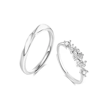 BLANK IN BLANK Sterling Silver Rings Unisex Girlfriend's Birthday