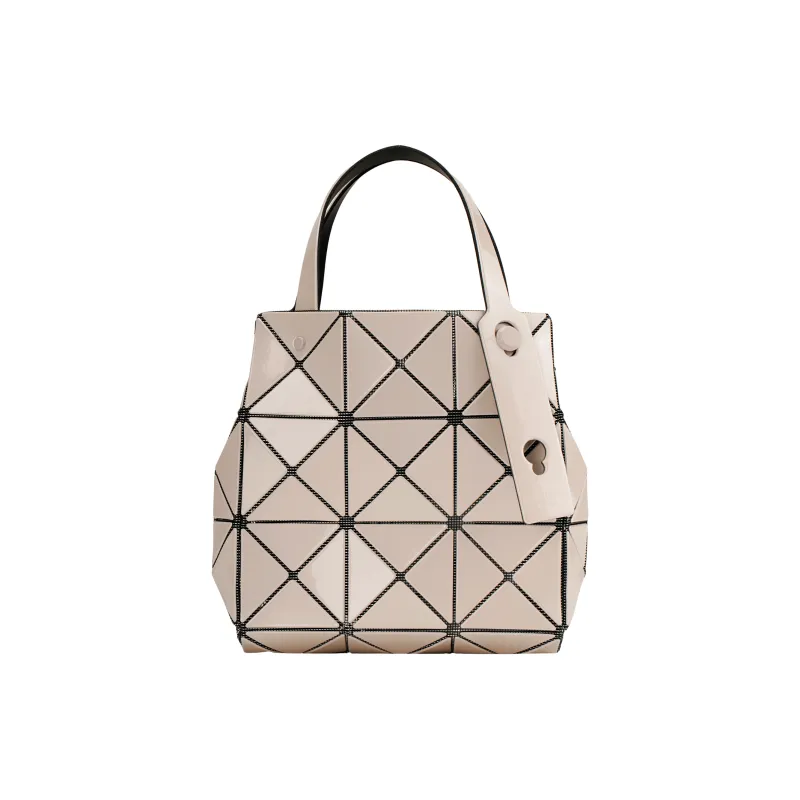 ISSEY MIYAKE CARAT Polyvinyl Chloride Resin Handbag Women's Ivory White-1