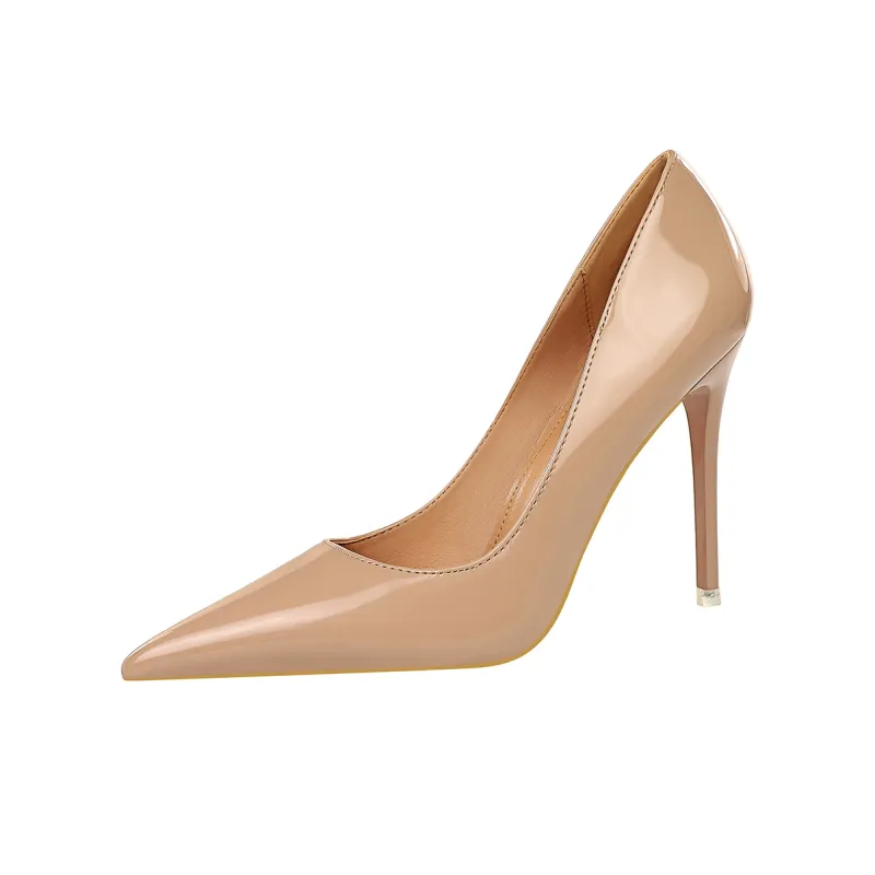 QITUMAUL Slim Heel High Heels 10.5cm Women's-10