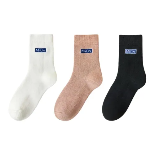 MIIOW Mid Calf Socks Women's 3 Pack