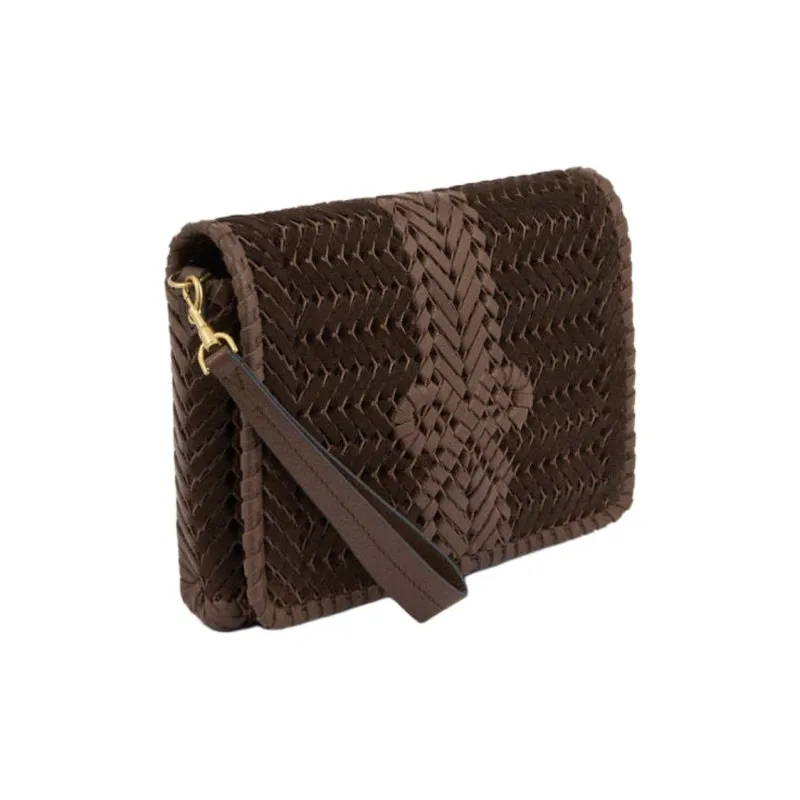 Anya Hindmarch Suede Crossbody Bag, Shoulder Bag Women's Truffle-1