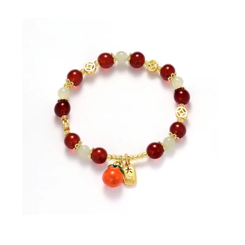 CAROMAY Bracelets Pale Greenish White Jade Women's-0