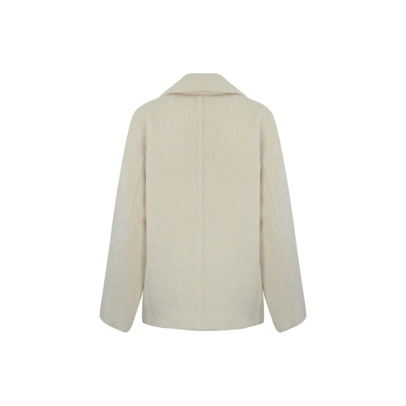MaxMara Studio Coats Women's Wool White-1