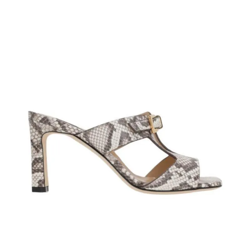 SERGIO ROSSI Embossed Heeled Sandals Women's-1