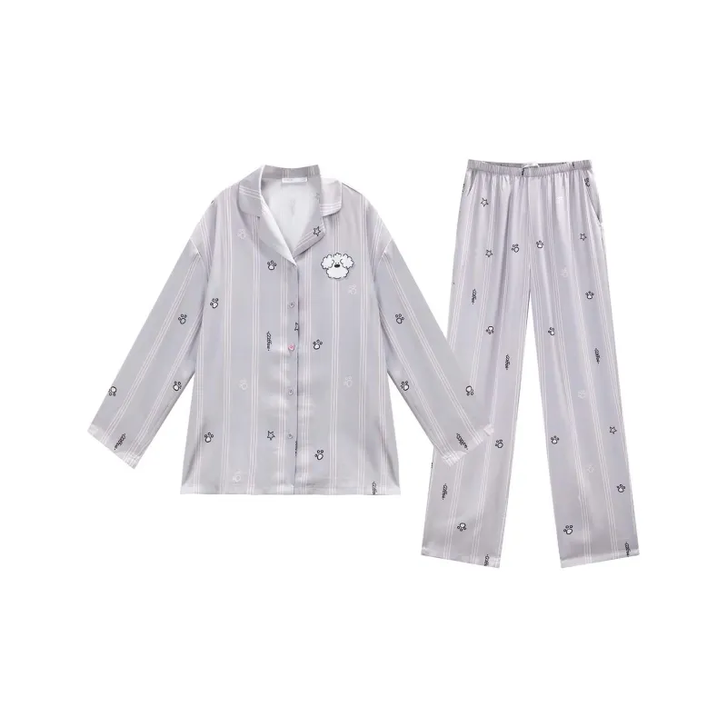 GUKOO x Miiiiichan Pajama Set Women's Mist Gray-0