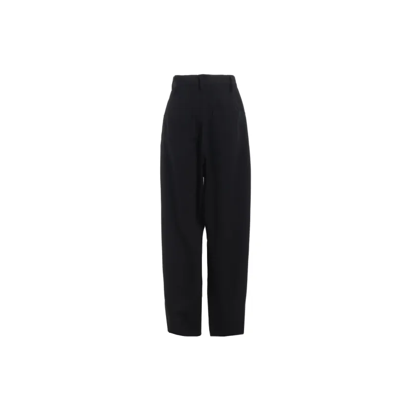 Yohji Yamamoto KO-Front Double Tucked Pant 'Black'-1