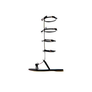 GIAMBATTISTA VALLI SPARTIATES Roman Sandals Women's Black