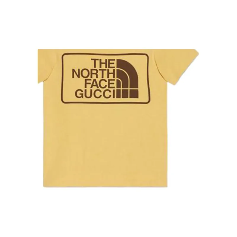 The North Face X GUCCI X The North Face T Shirts Men Yellow-5