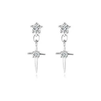 SHK Alloy Zircon Earrings Women's