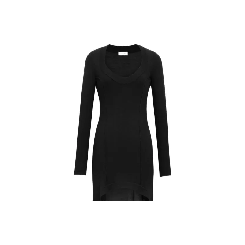 SAINT LAURENT SS24 Long Sleeved Dresses Women's Black-4