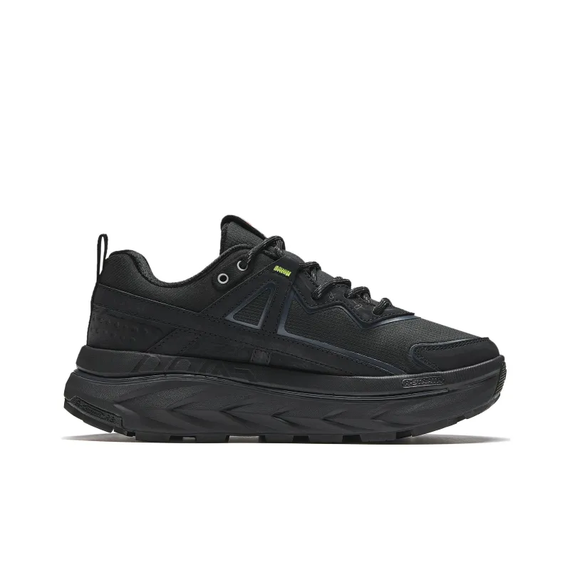 Anta Open Mountain V2 Slip Resistant, Abrasion Resistant, Breathable Low Top Outdoor Shoes Women's Basic Black-1