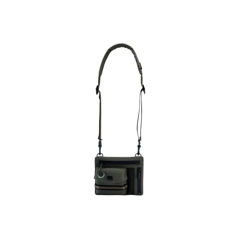 KOLON SPORT Fabric Crossbody Bag, Shoulder Bag Regular Women's Army Green-0