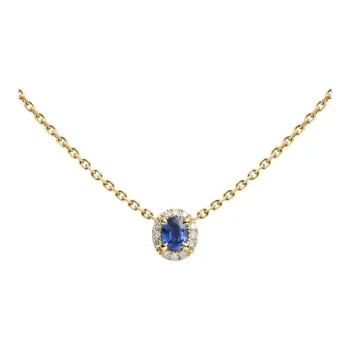 Redline Diamonds Sapphire Necklaces Women's Gold