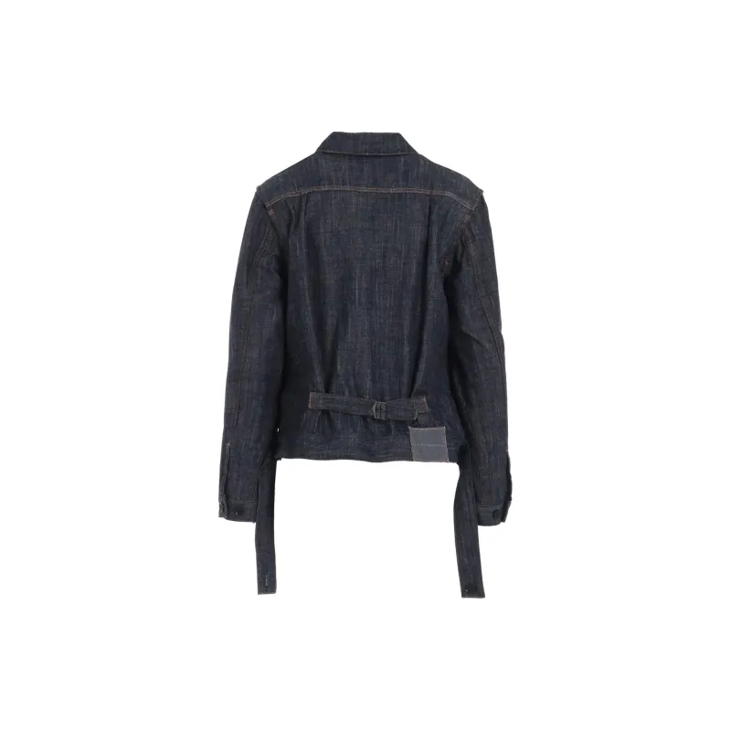 Yohji Yamamoto KO Tucked Denim Jacket 'Indigo'-1
