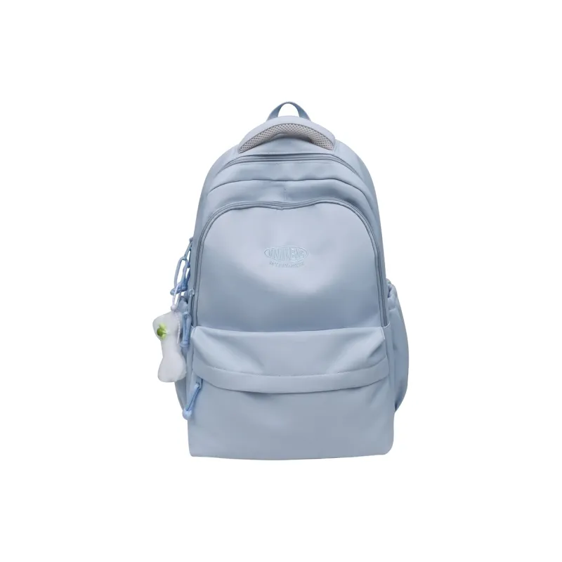 SUN ERATH&U Nylon Backpack Regular Unisex Coffee/Blue Yellow/Ecru/Red Black-2