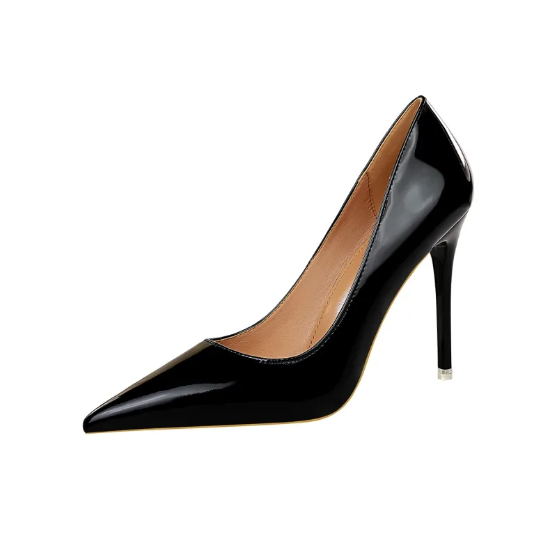 QITUMAUL Slim Heel High Heels 10.5cm Women's-1