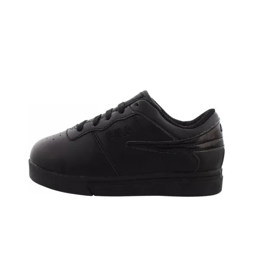 FILA Work Health Cushioning Wear Resistant Low Top Skateboard shoes Blue Women's Black
