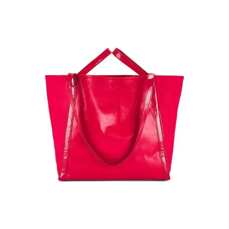 RAG&BONE Coated Canvas Tote Bag Shopping Bag Shoulder Bag Handbag Women's Chestnut Red-1