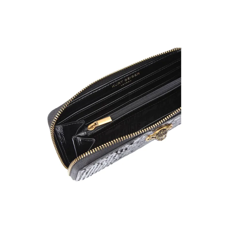Kurt Geiger London Chelsea Leather Wallet Men's Black-4