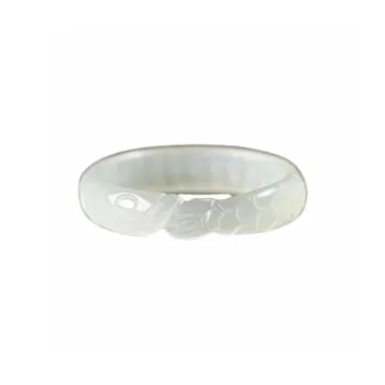 Zhen Yu Zhen Pin Hetian Jade Rings White Jade/Pale Greenish White Jade Unisex