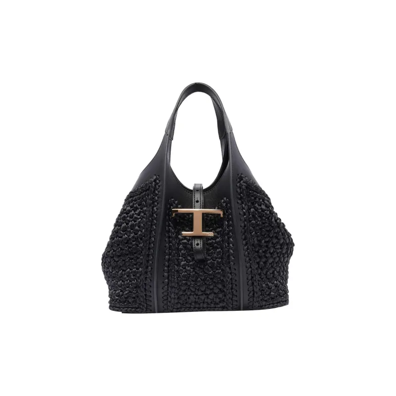TOD'S T Timeless Woven Mini Tote Bag-0