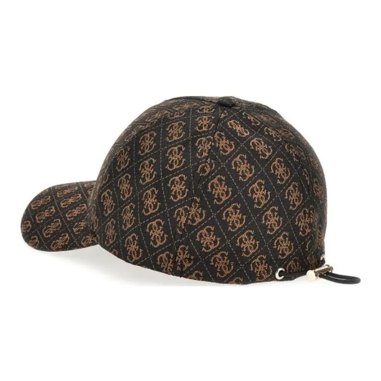 GUESS Polyester Baseball Caps Women's Black/Brown-1