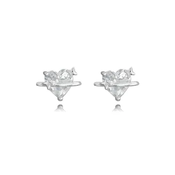 Muyan S999 Fine Silver Stud Earrings Women's