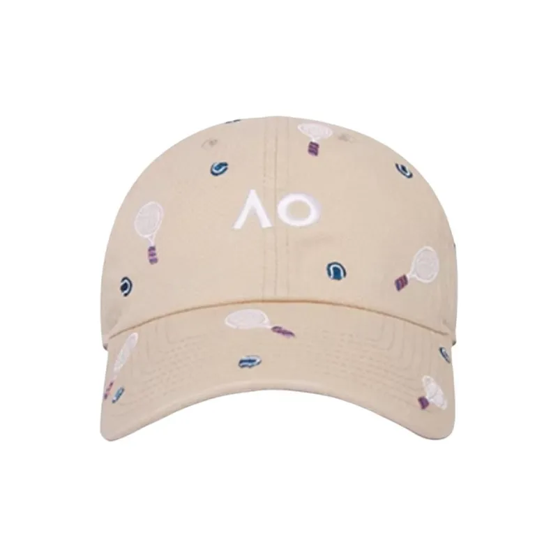 New Era Cotton Baseball Caps Unisex Light Beige-1