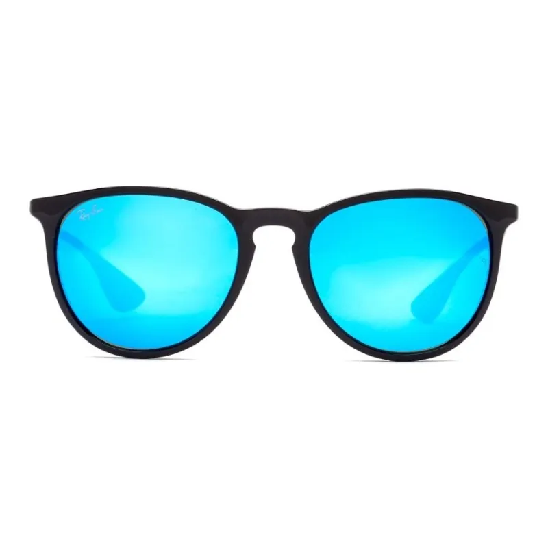 RayBan Metal Plastic Round Sunglasses Women's Black-1