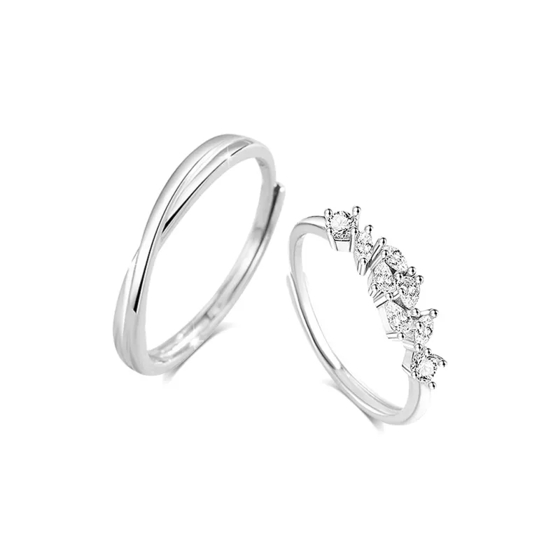 BLANK IN BLANK Sterling Silver Rings Unisex Girlfriend's Birthday-0