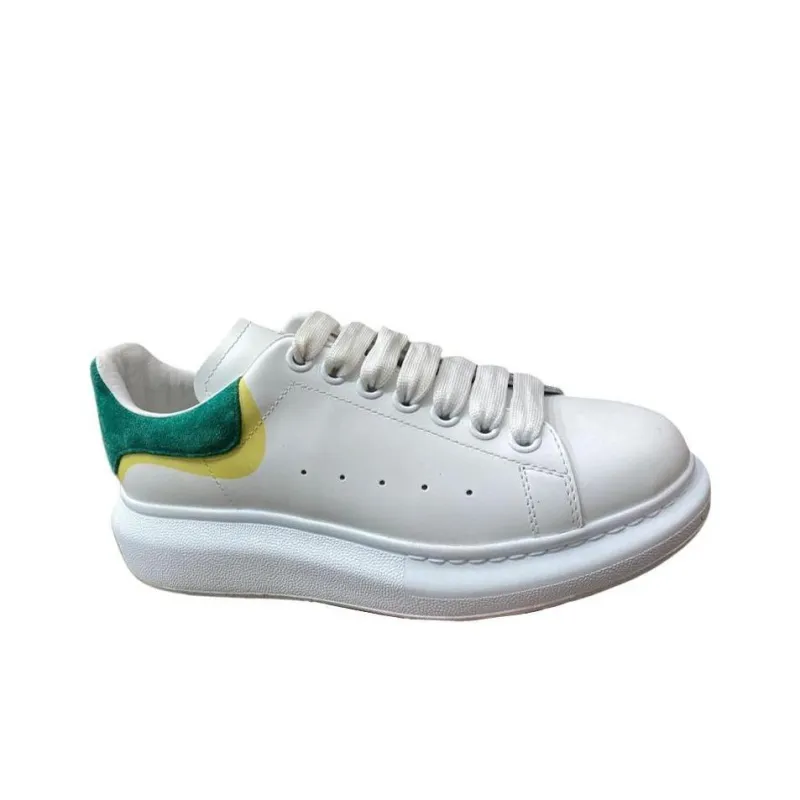 Alexander McQueen Low Top Skateboard Shoes Women's White-1