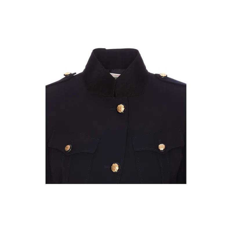 Alexander McQueen Single-Breasted Twill Jacket-5