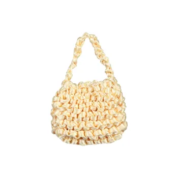 MIISTA Calfskin Handbag Mini Women's Yellow