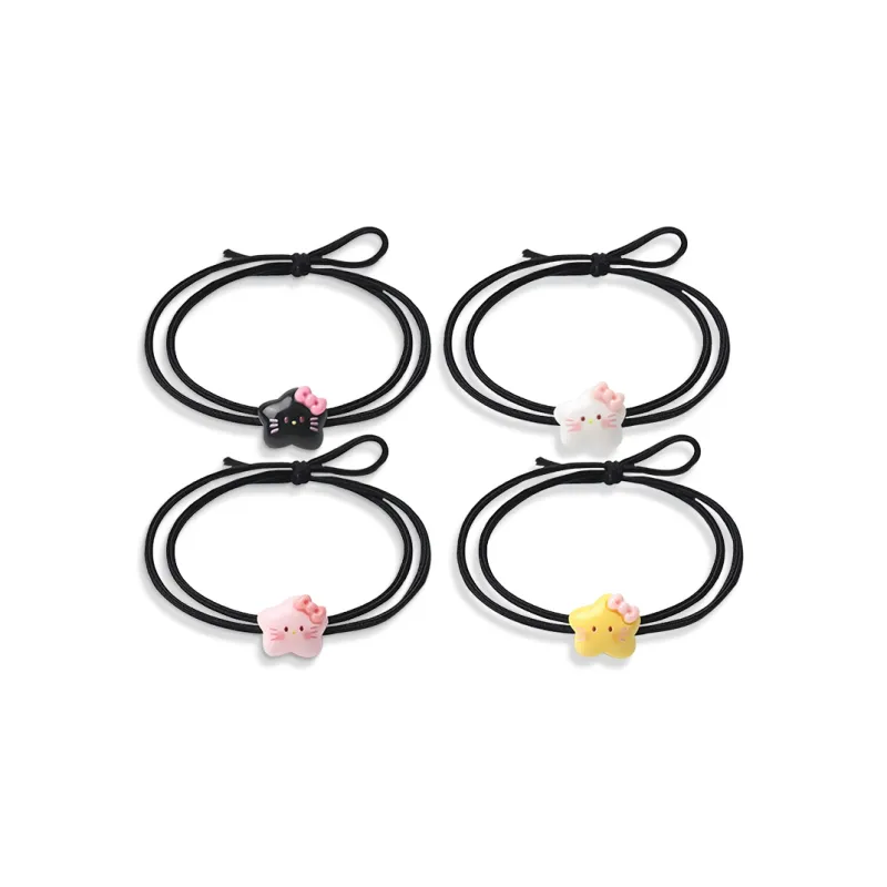 Inkopper Leather Band Resin Hair Tie Women's-14