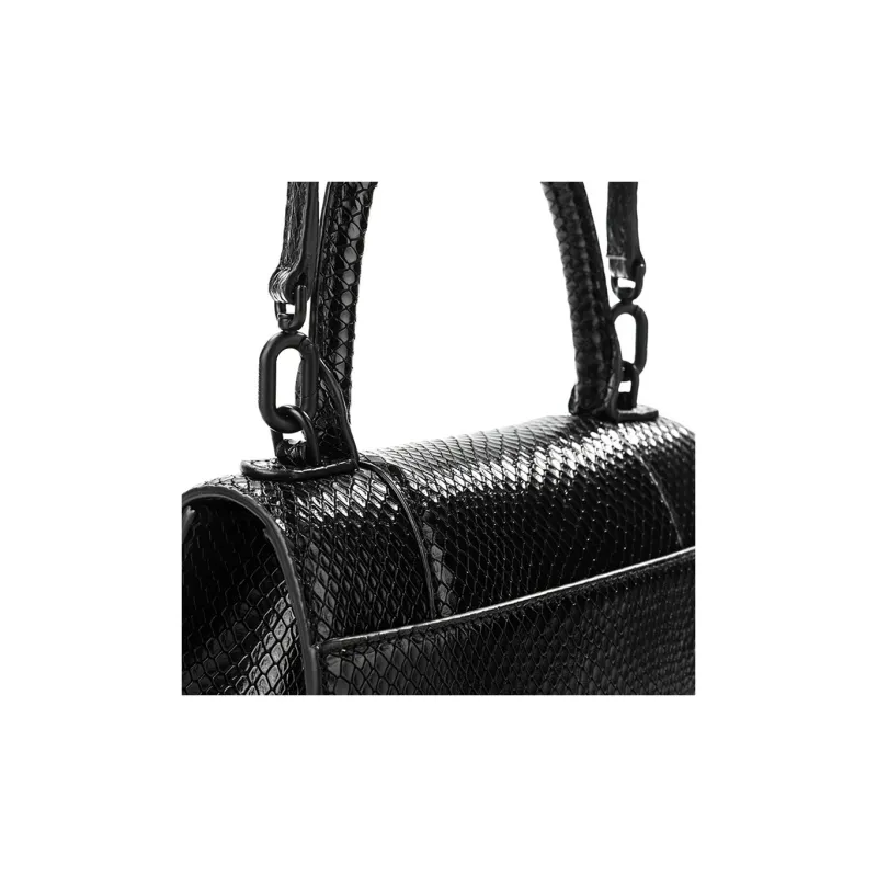 Balenciaga Hourglass Cow Leather Hourglass Bag, Crossbody, One Shoulder, Handbag Trumpets Women's Black-2